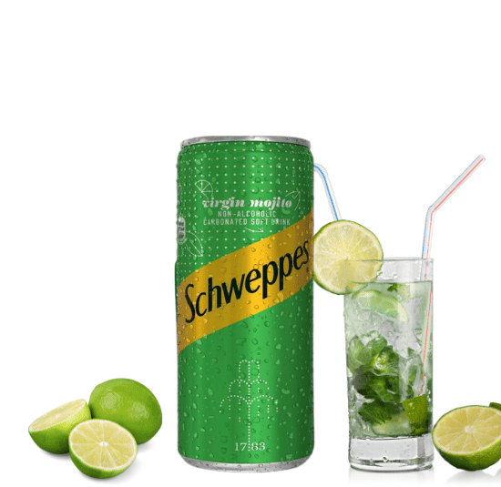 Schweppes Virgin Mojito Flavored Soft Drink 33cl - Image 2