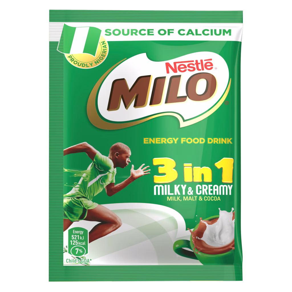 Nestle Milo 3-in-1 Chocolate Powder - Instant Malt Chocolate Milk Powdered Drink - Fortified Energy Drink