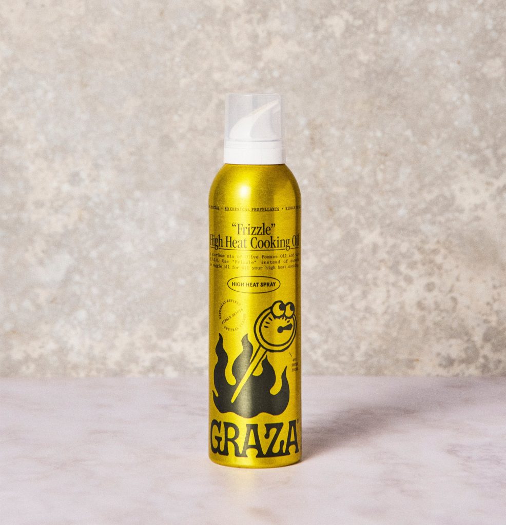“Frizzle” Spray High Heat Cooking Oil