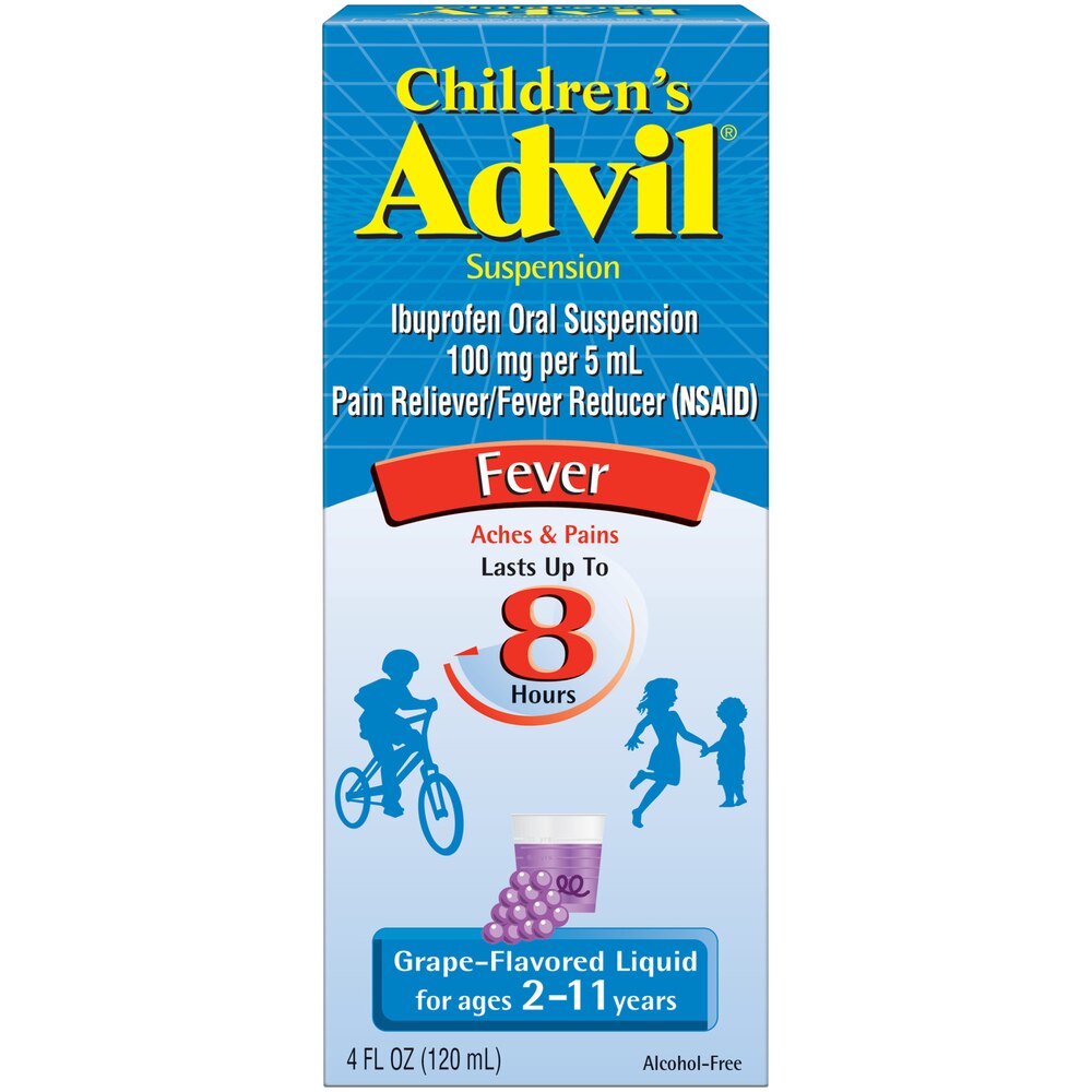 Children's Advil Ibuprofen Oral Suspension, 4 OZ, Berry