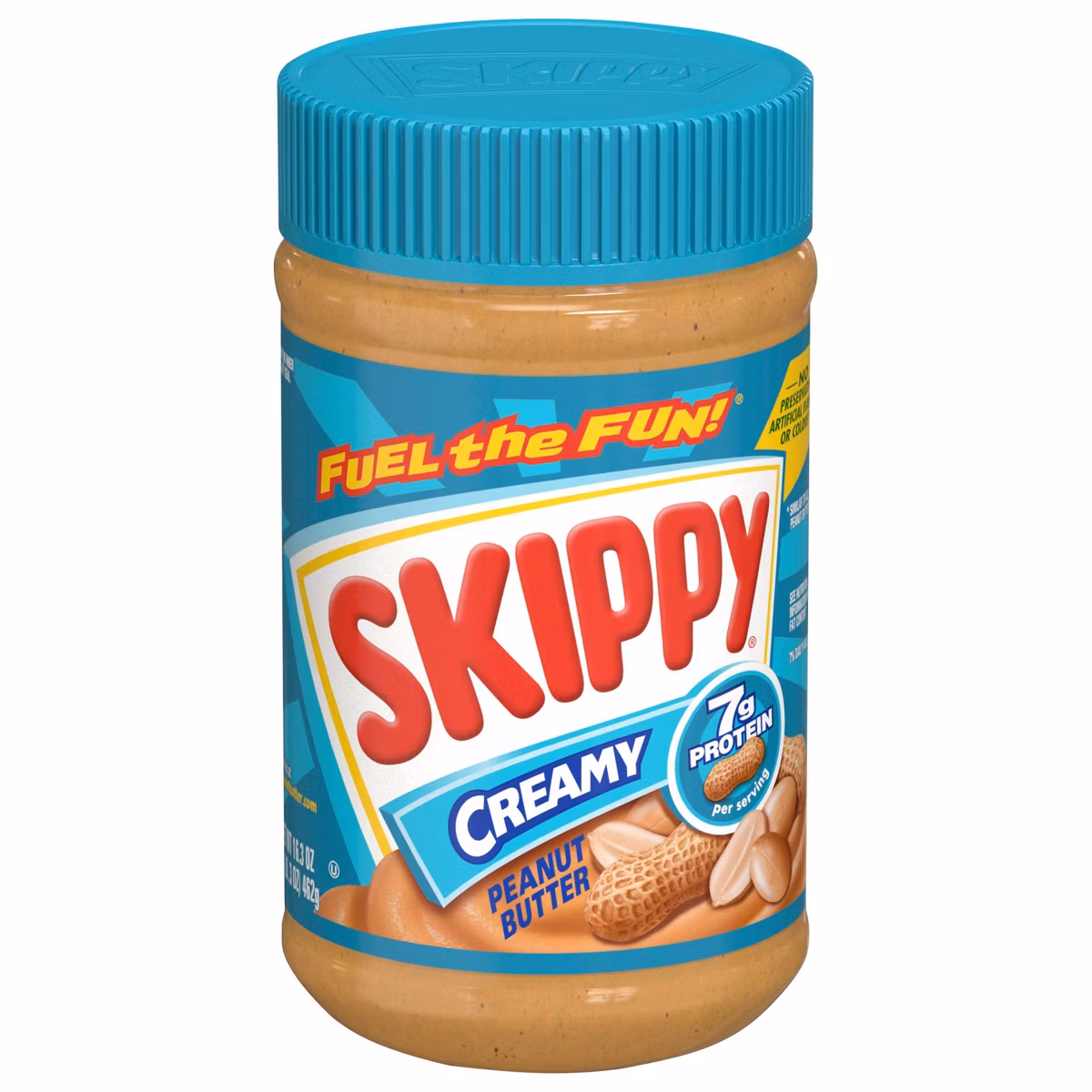 Skippy Creamy Peanut Butter - 16.3oz: Gluten-Free, No Artificial Colors, No Preservatives