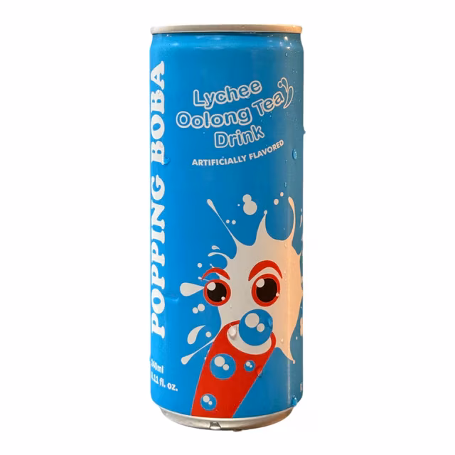 POPPING BOBA DRINK - LYCHEE OOLONG TEA 8 oz