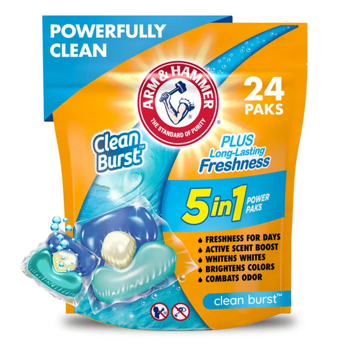 ARM & HAMMER Clean Burst Laundry Detergent 5-in-1 Power Paks